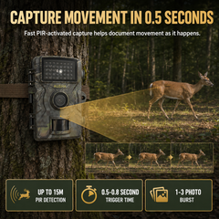 AUSHA Full HD Trail Camera- IP66 Waterproof for Wildlife Monitoring