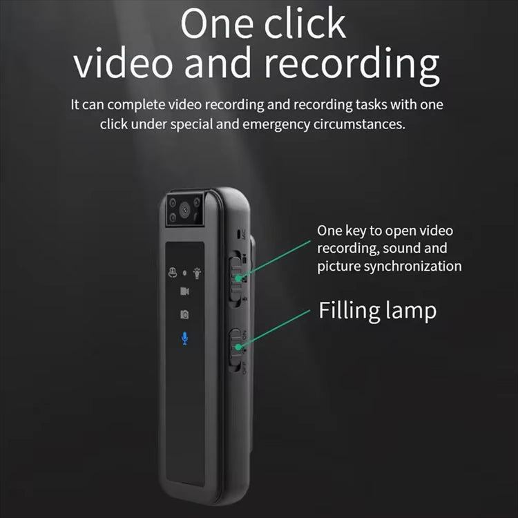 HD Mini Body Camera with 5 Hours Battery Backup