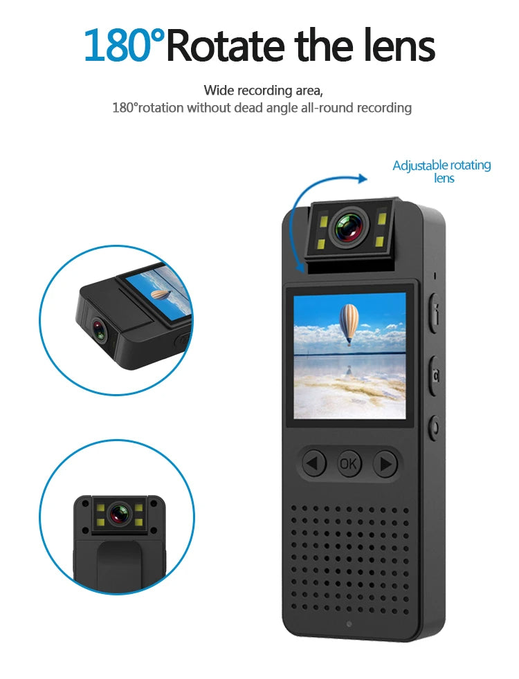 1080P Full HD Body Worn Camera (up to 5 hours recording time)