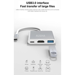 USB Type C to HDMI 4K Adapter & 100W PD Charging