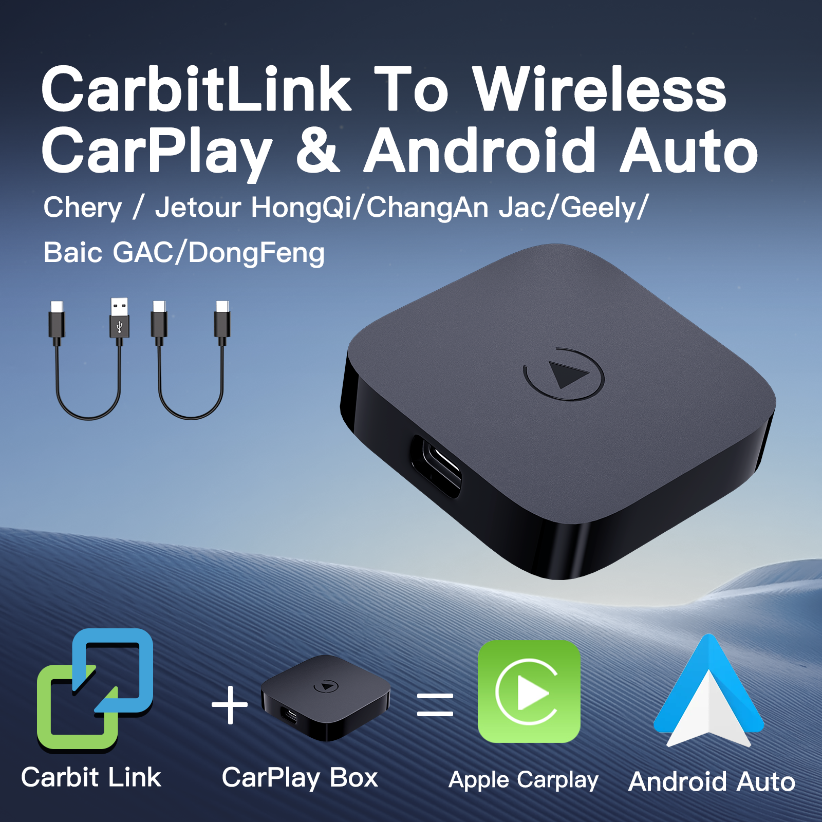 Android Auto & CarPlay Wireless Car Adapter