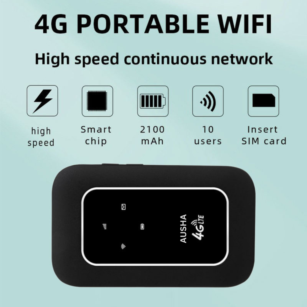 4G LTE Wireless Wifi Hotspot Dongle with 2100mAh  Battery