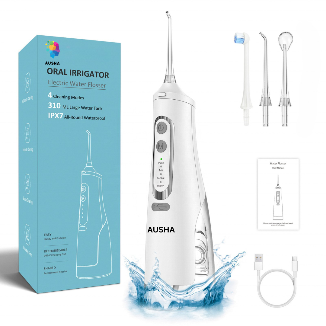 AUSHA Cordless Electric Dental Flosser for Teeth