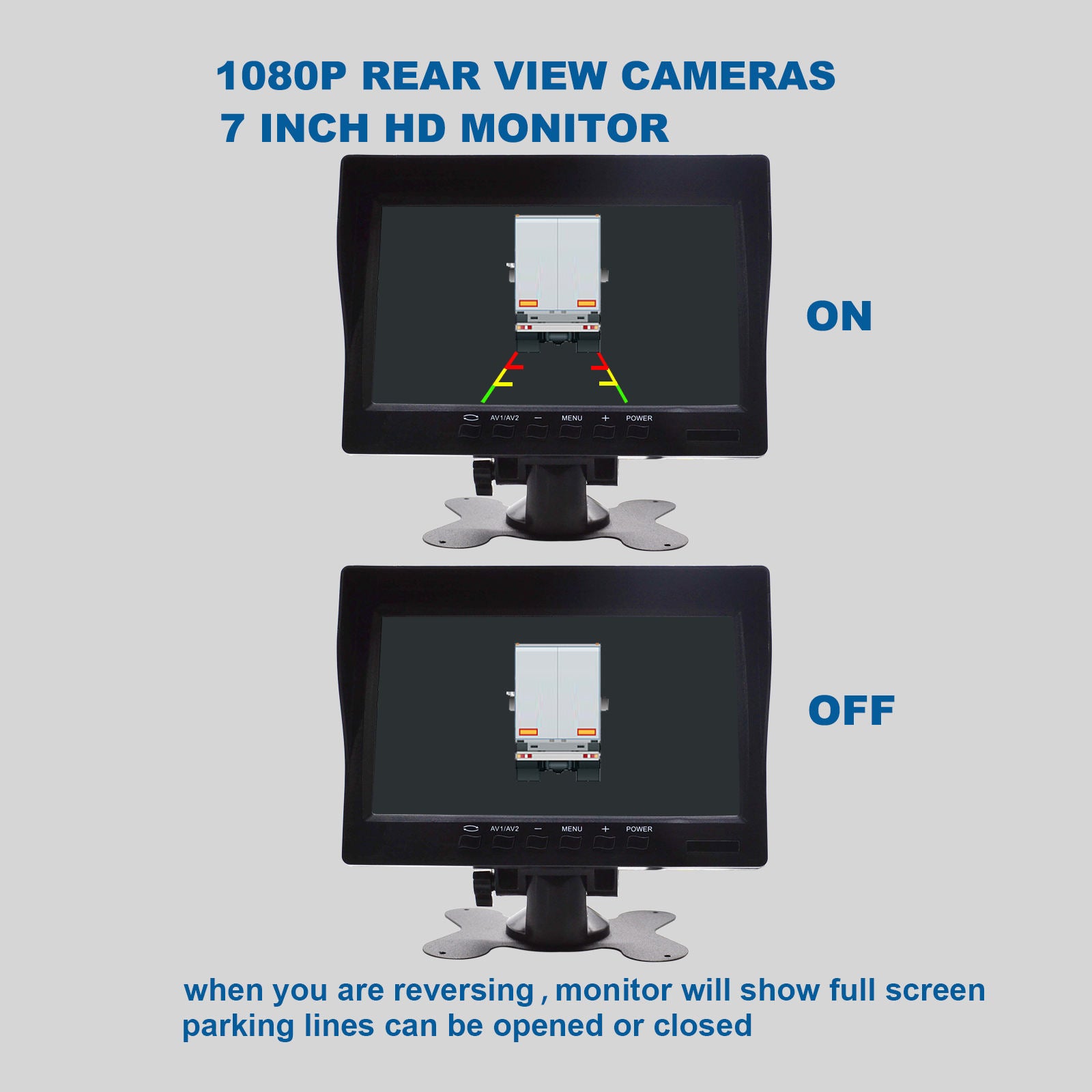 7 inch Car Rear Camera with 18 Led Night Vision, 15 Meter Video Cable