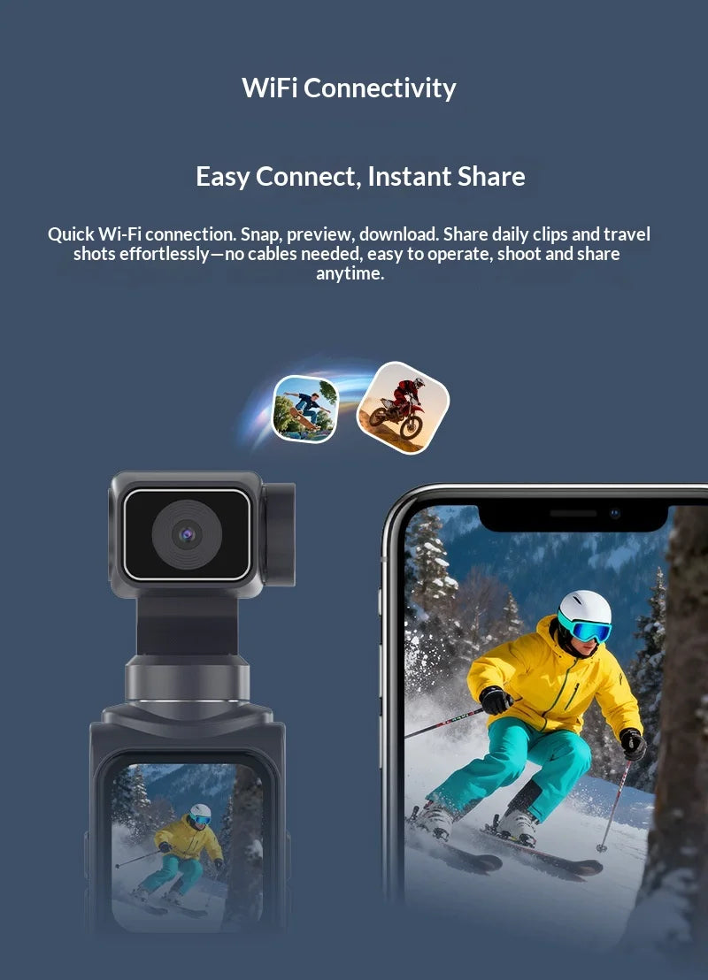 4K Smart Vlog Camera with AI Tracking & Handheld Gimbal