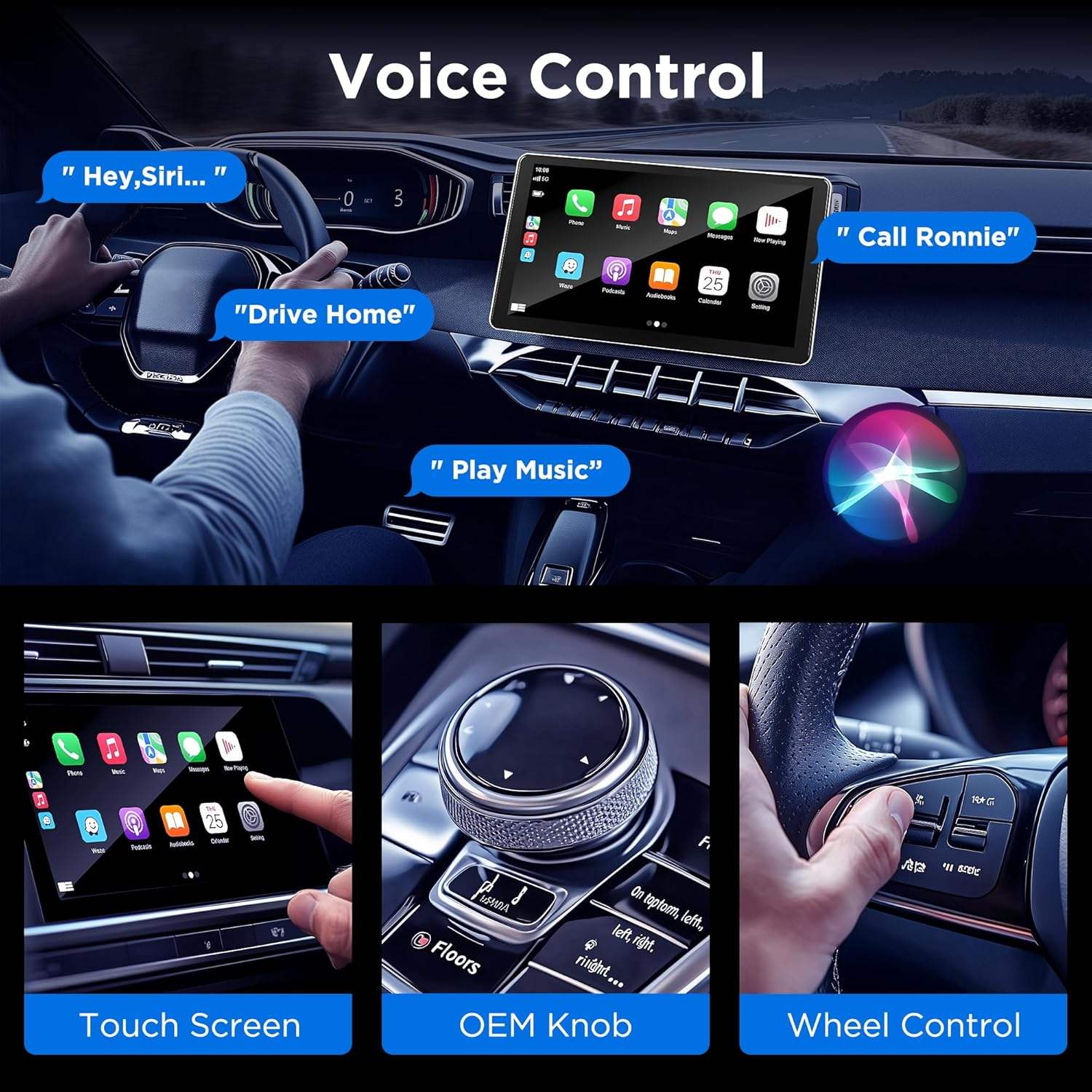 Wireless Car Adapter for Android Auto & CarPlay
