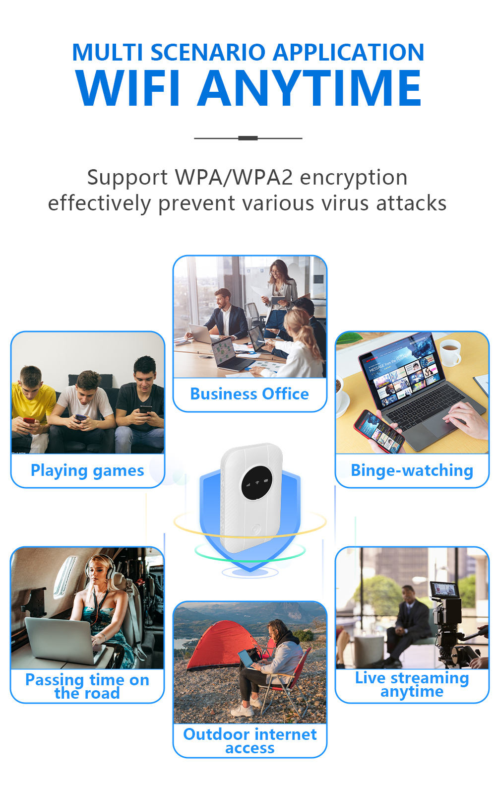 4G LTE Portable WiFi Hotspot Device