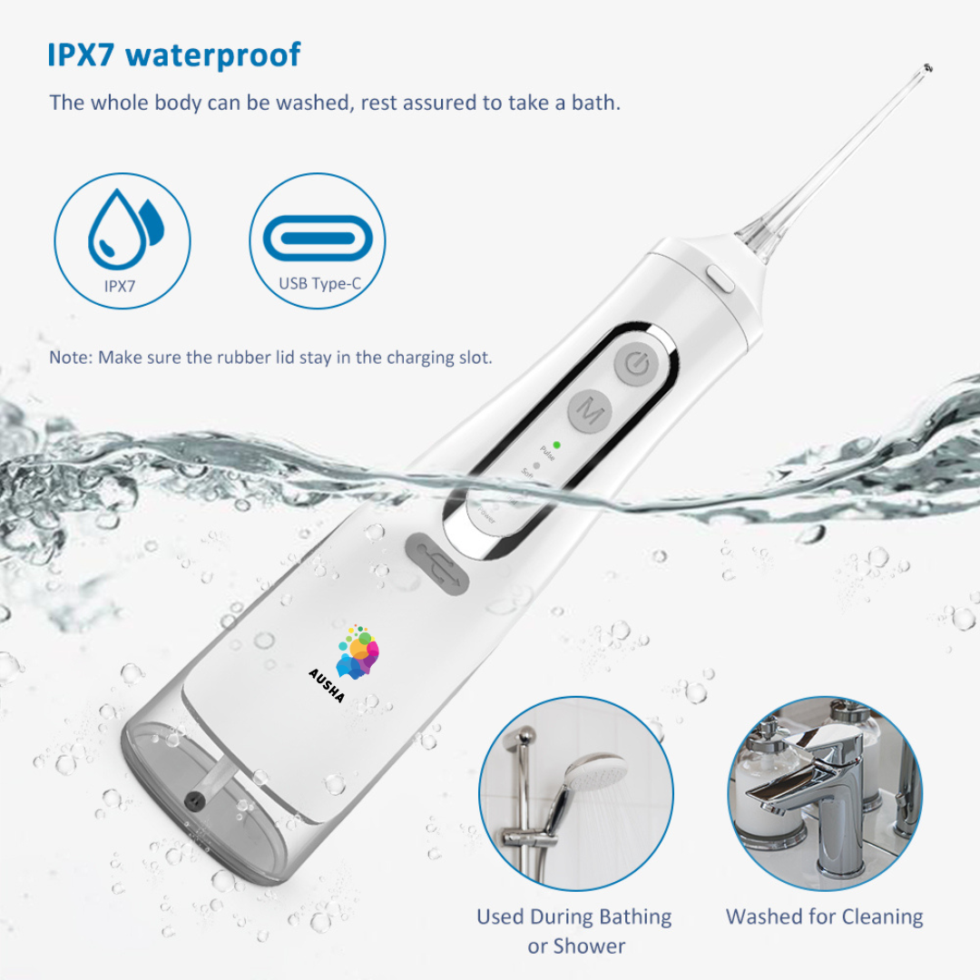 AUSHA Cordless Electric Dental Flosser for Teeth