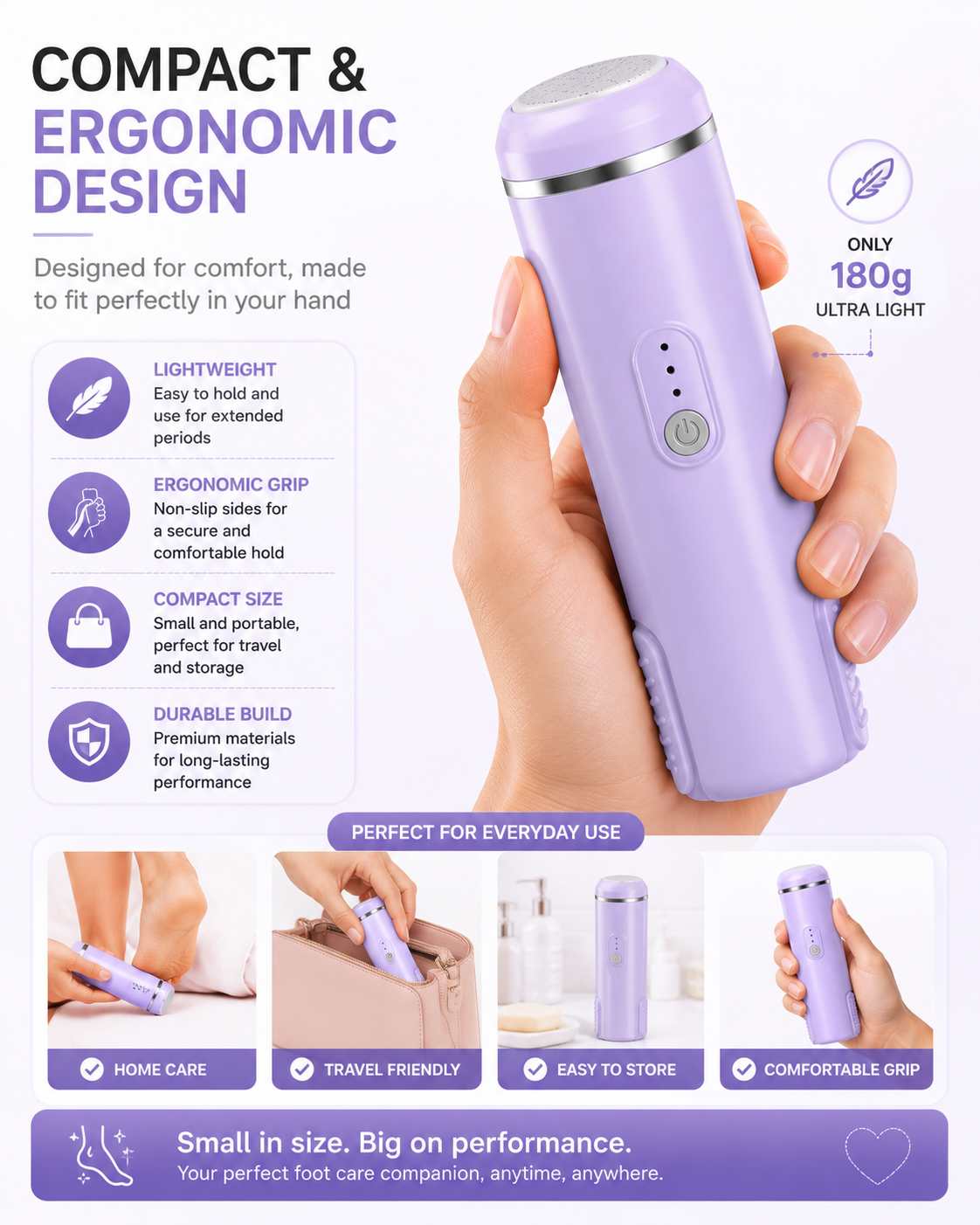 AUSHA Rechargeable Electric Foot Callus Remover
