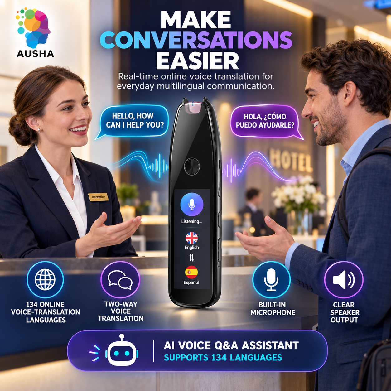 AUSHA AI Smart Translation Pen