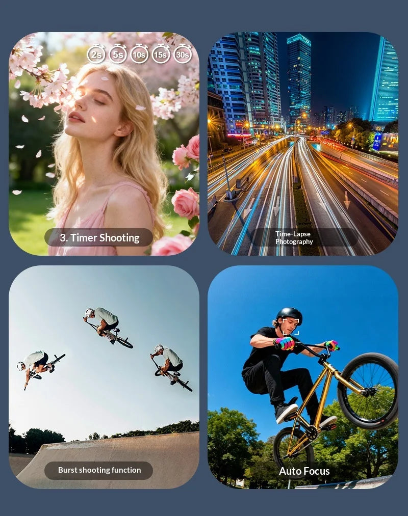 4K Smart Vlog Camera with AI Tracking & Handheld Gimbal