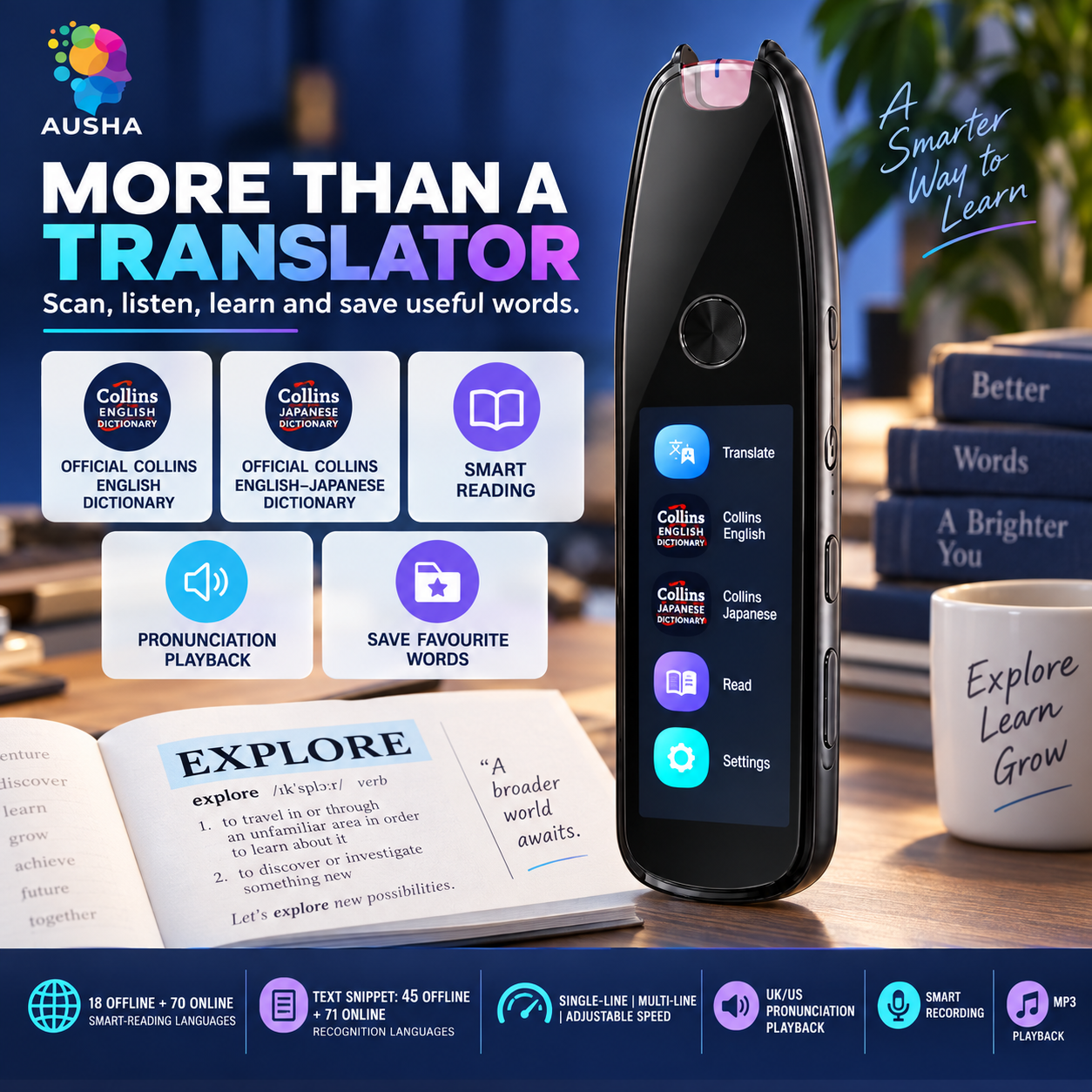 AUSHA AI Smart Translation Pen