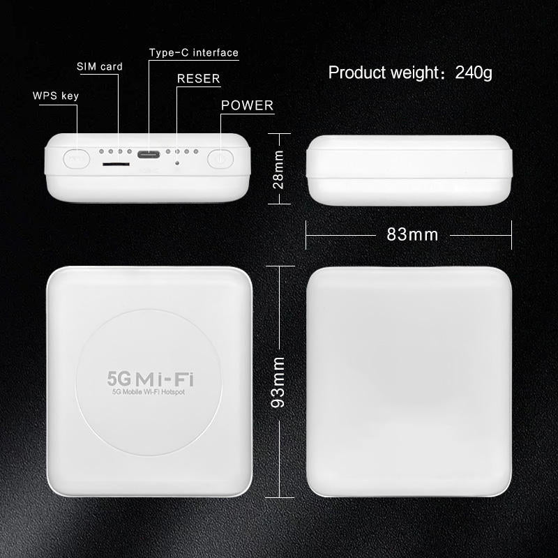 5G Portable WiFi Hotspot Wireless Dongle (Model M7)