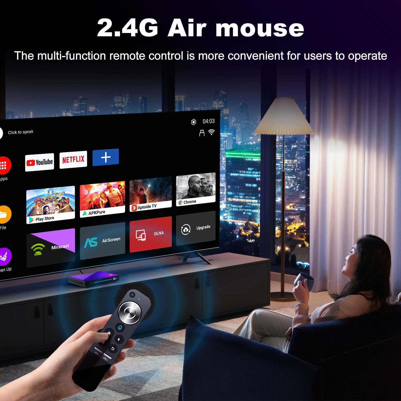 H96 Max M9 Android Box with Android 14, 8GB/128 GB – AUSHA