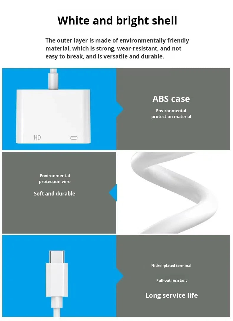 USB Type C to HDMI 4K Adapter & 100W PD Charging
