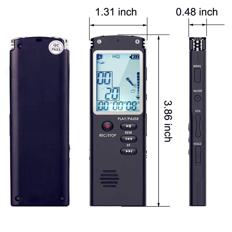 Digital Voice Recorder-32 GB & 13 Hours Battery Life