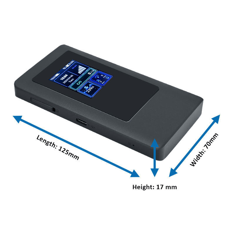 5G MiFi  Sim Router-WiFi 6, 4400mAh Battery and LCD Screen