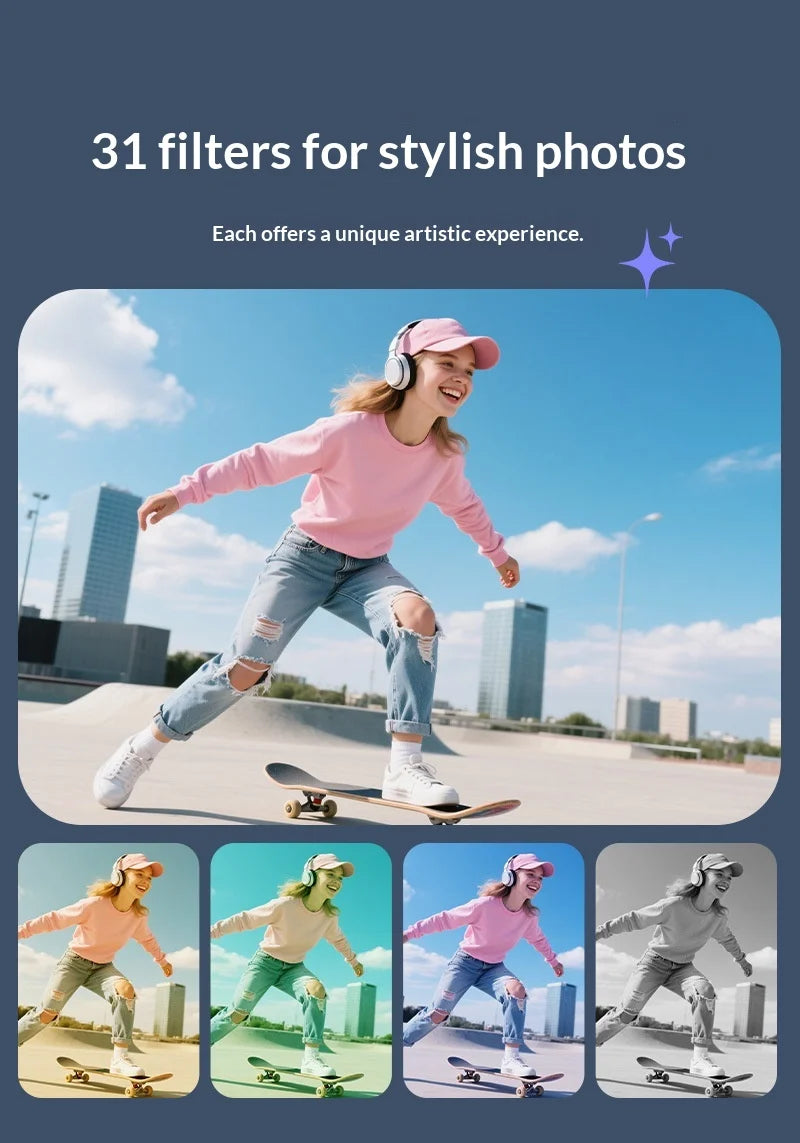 4K Smart Vlog Camera with AI Tracking & Handheld Gimbal