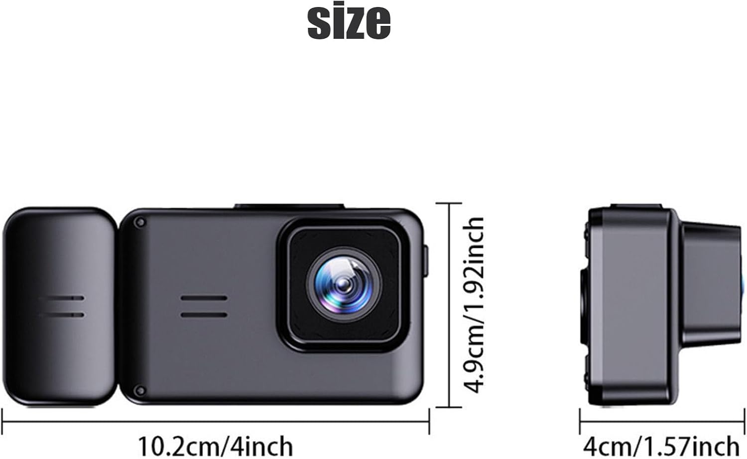 3 Channel Dash Cam for Cars with 2.5K Video & WiFi