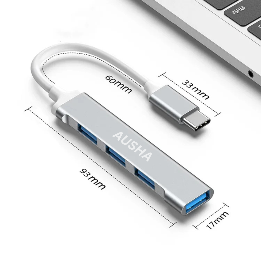 Type-C to 4  Port USB Hub