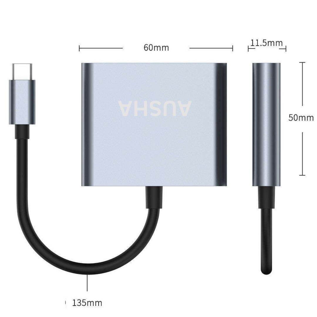 USB Type C to HDMI 4K Adapter & 100W PD Charging
