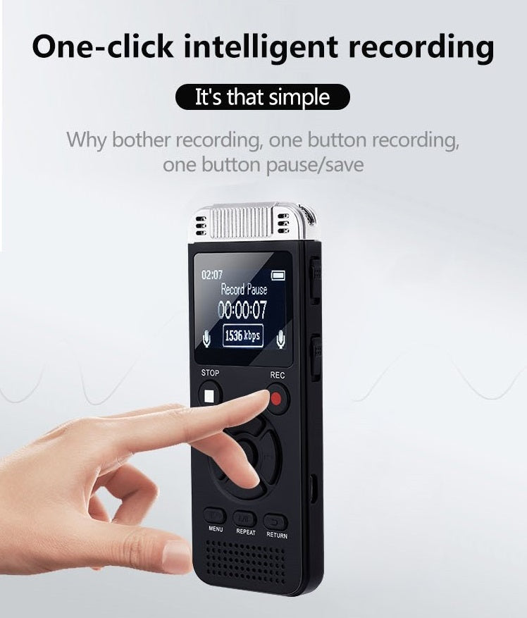 Digital Voice Recorder-32GB Storage & 80 Hours Battery Life