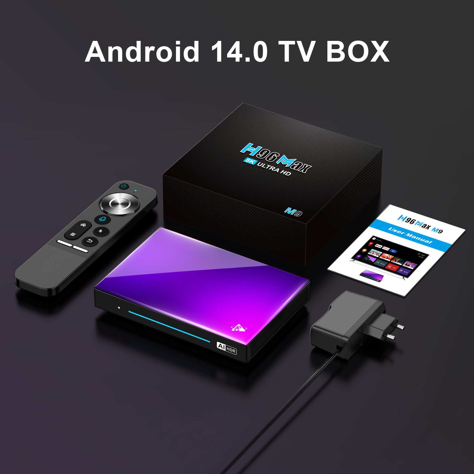 H96 Max with Android 14,  8GB RAM, 128 GB ROM Android Box