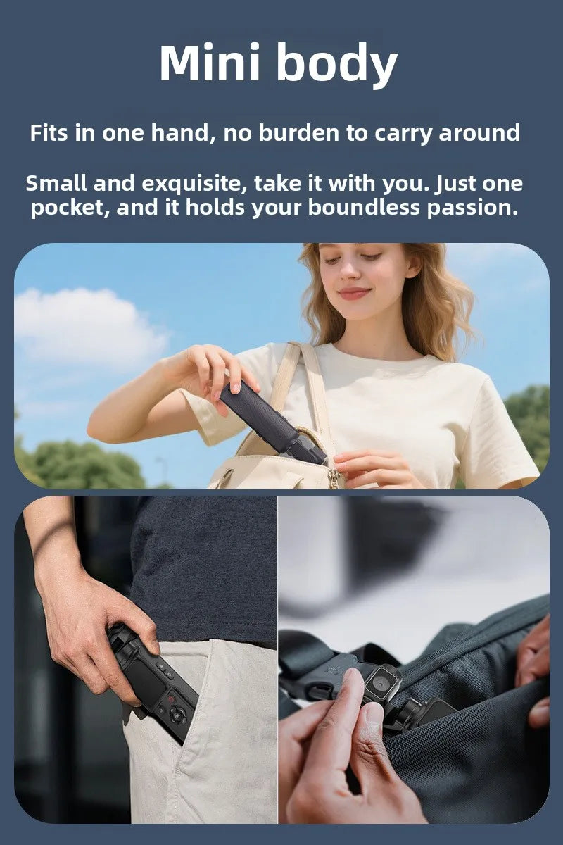 4K Smart Vlog Camera with AI Tracking & Handheld Gimbal