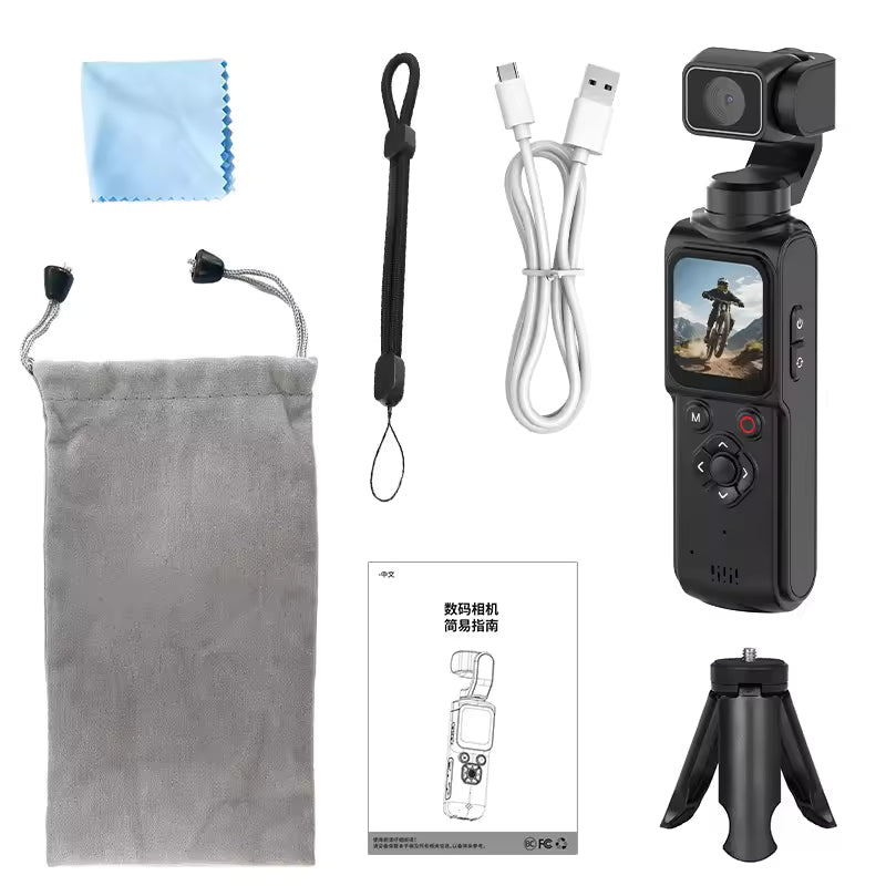 4K Smart Vlog Camera with AI Tracking & Handheld Gimbal