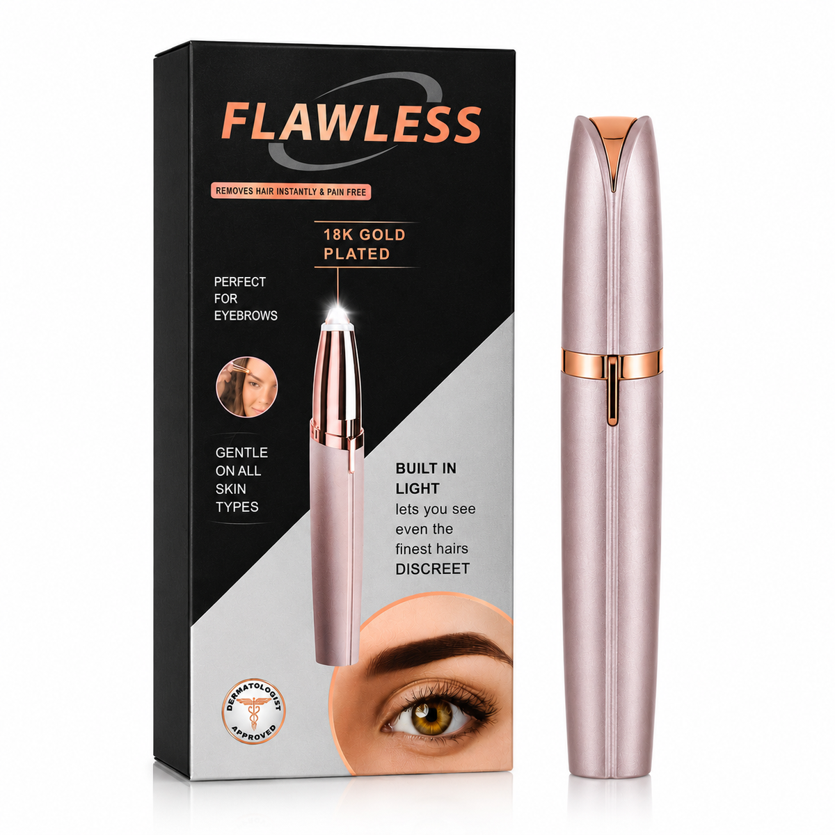 AUSHA USB Rechargeable Eyebrow Trimmer for Women