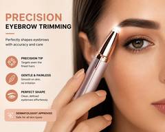 AUSHA USB Rechargeable Eyebrow Trimmer for Women
