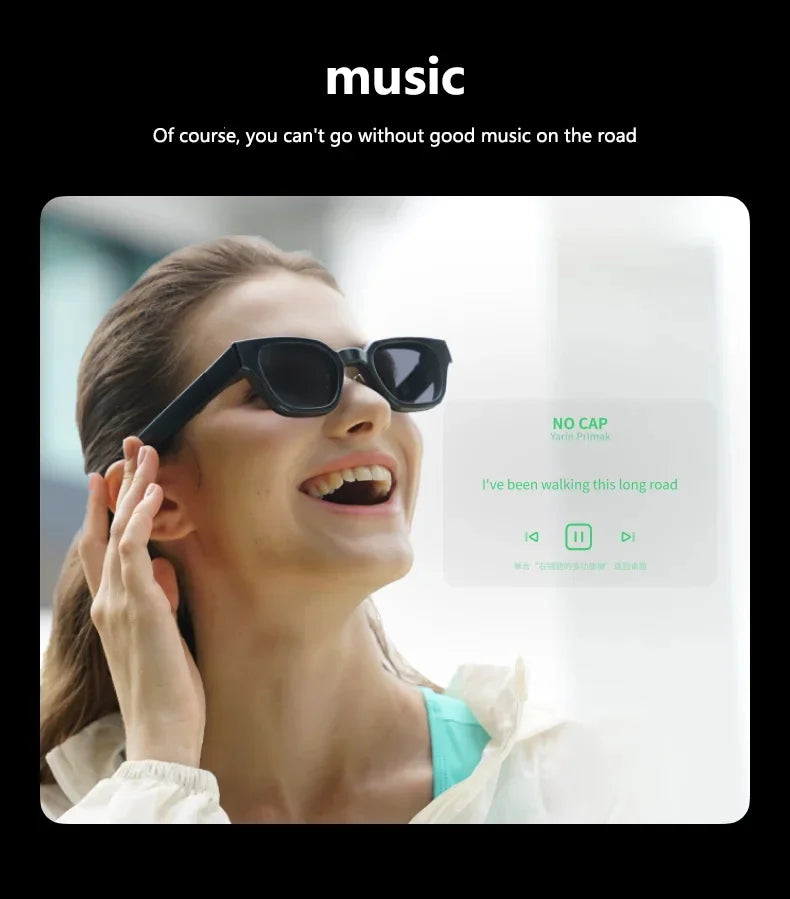 AI Smart AR Glasses – Real-Time Translation, Navigation, Music & AI Assistant