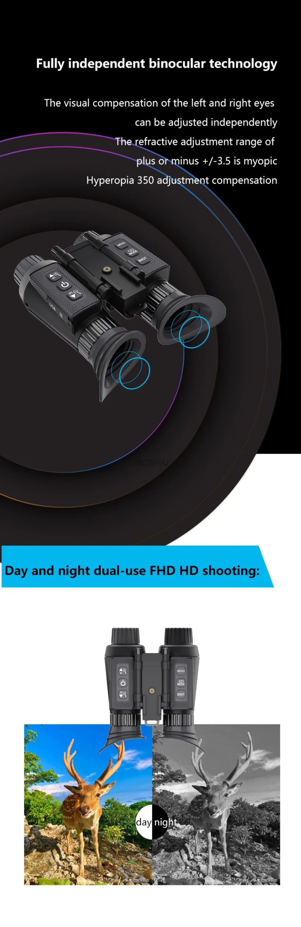 Digital Night Vision Binoculars (BINO9159)