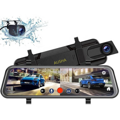 Full HD Mirror Dual Dash Camera for Car (Front & Rear)