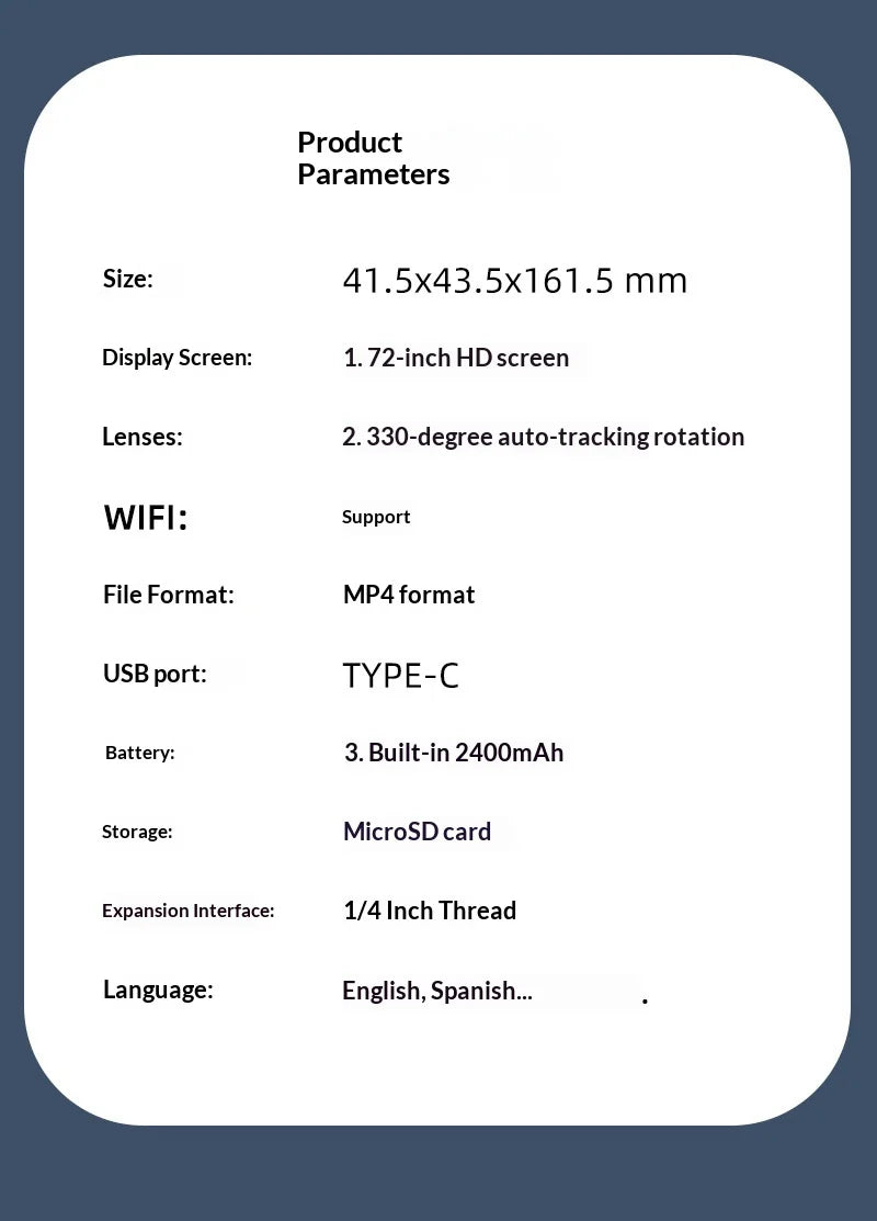 4K Smart Vlog Camera with AI Tracking & Handheld Gimbal