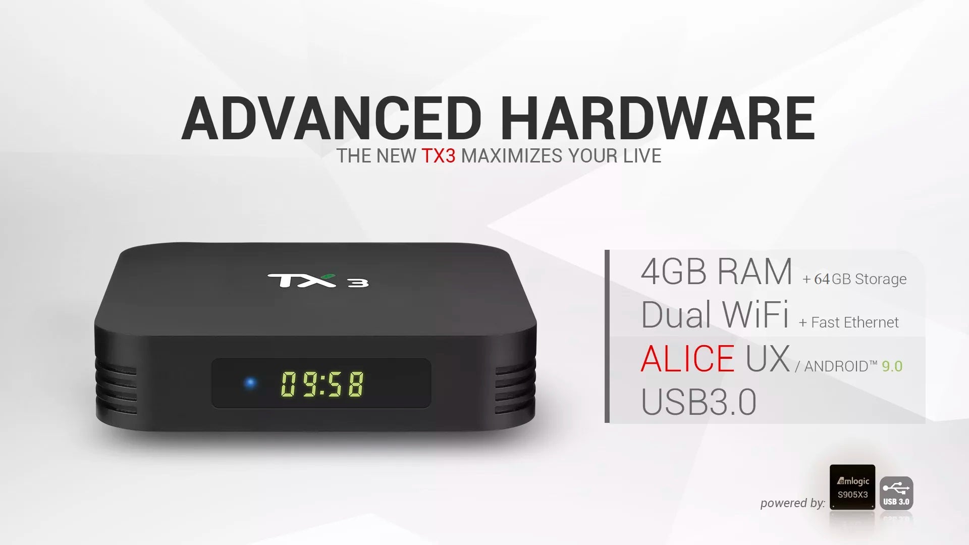 TX3 Android Box with Bluetooth, 4GB/64GB, Dual WIfi – AUSHA