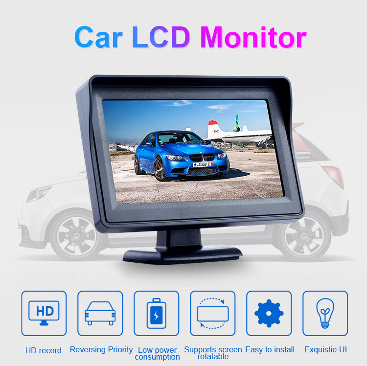 Universal Car Rear View Camera with Display