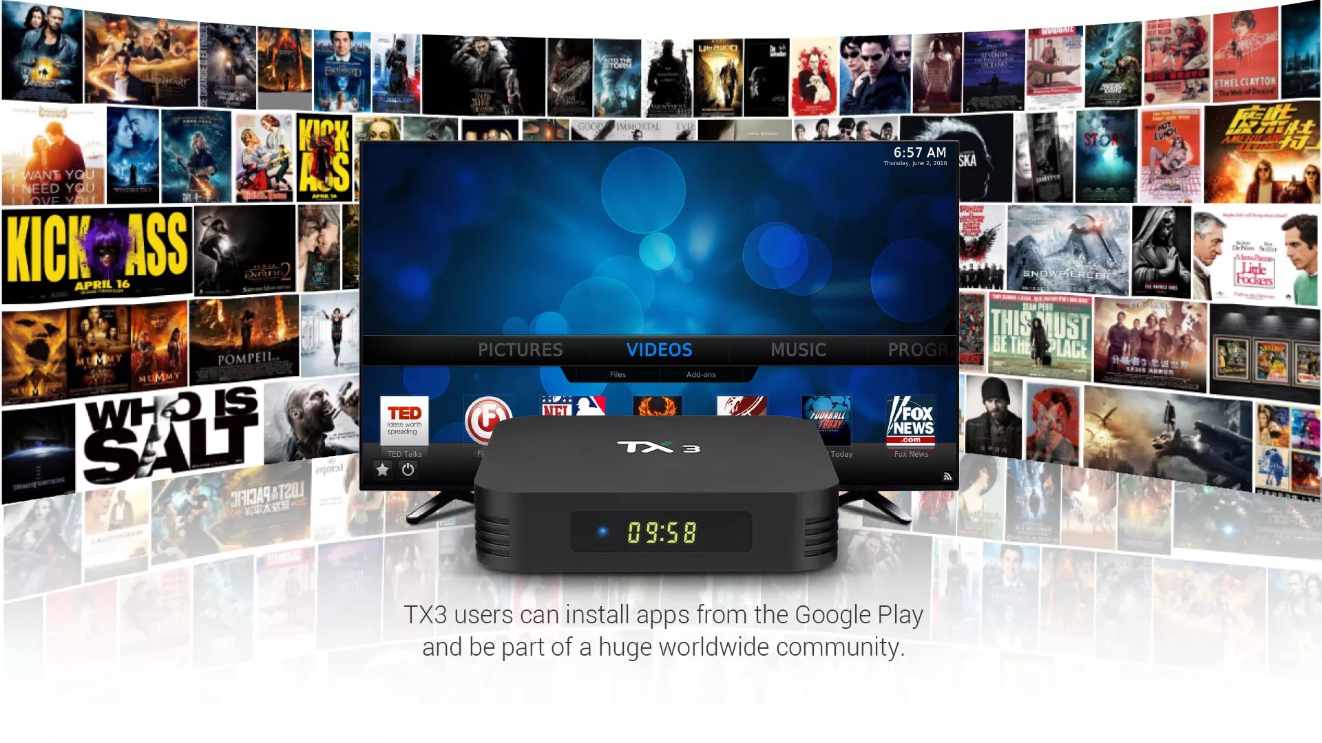 TX3 Android Box with Bluetooth, 4GB/64GB, Dual WIfi – AUSHA