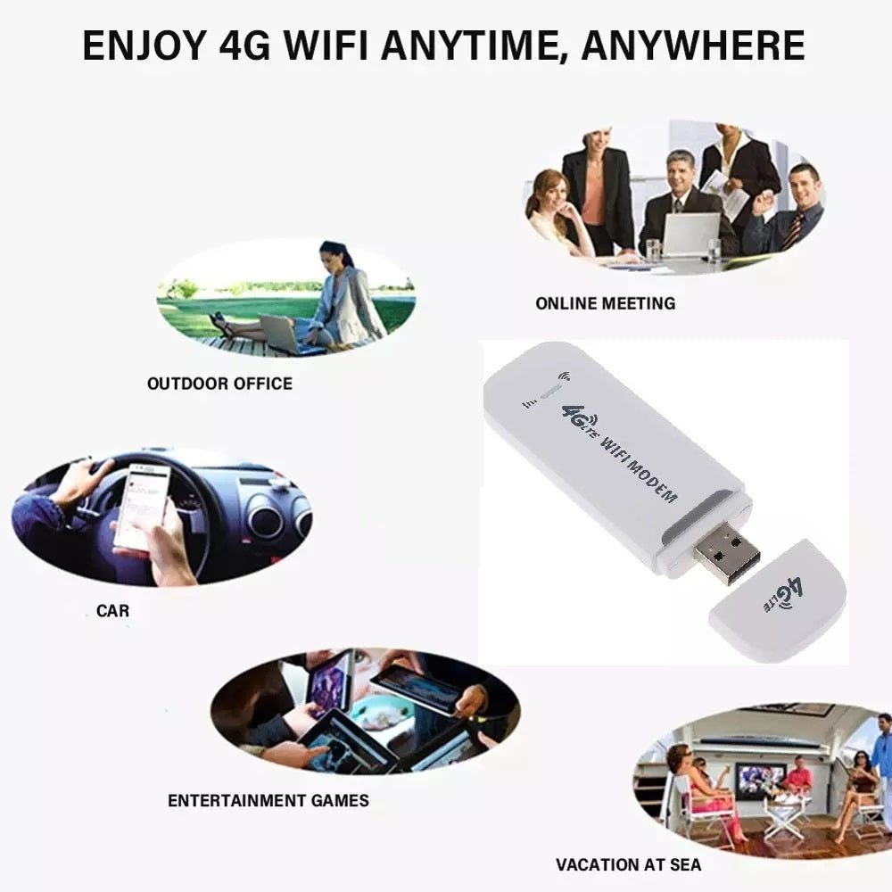 4G WiFi USB Dongle with All SIM Network Support