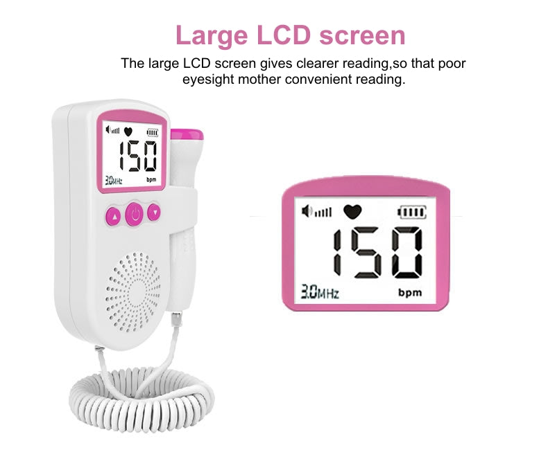 Fetal Doppler Baby Heart Rate Detector