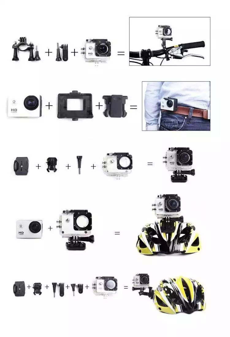 Action Camera Mounts,Straps & Accessories Kit