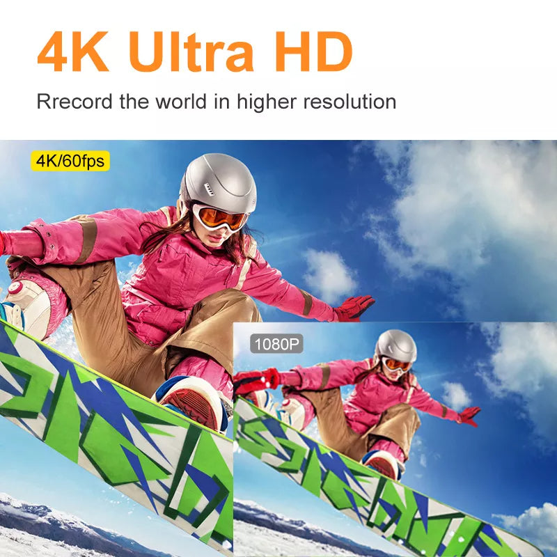 4k Action Camera 60fps with EIS , Wifi, Dual Touch Screen, Remote Control