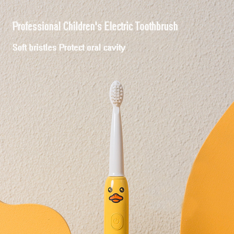 Child Electric Toothbrush with 4 Brush Heads & 3 Speed Modes