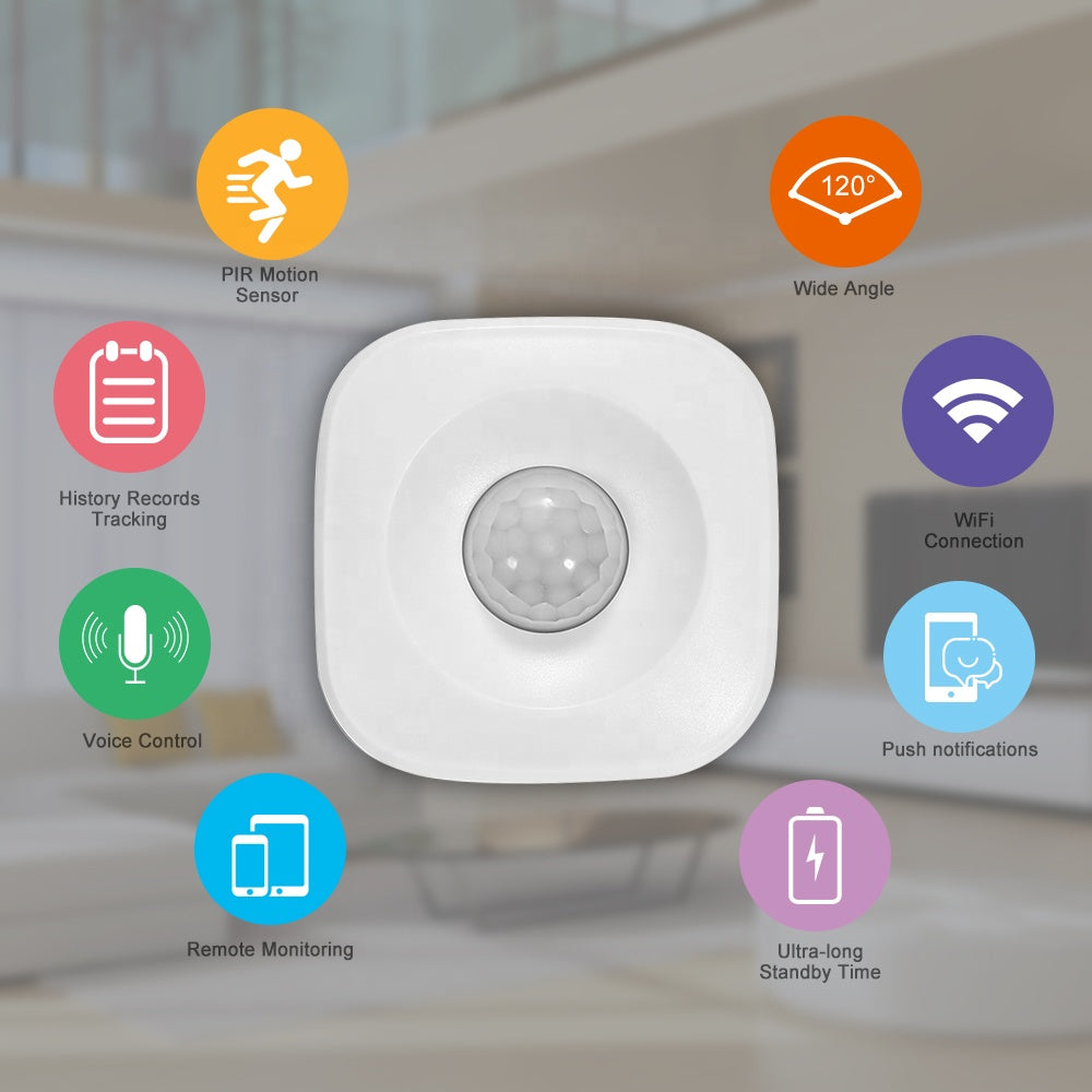 Smart Wifi Motion Sensor - Compatible with Alexa