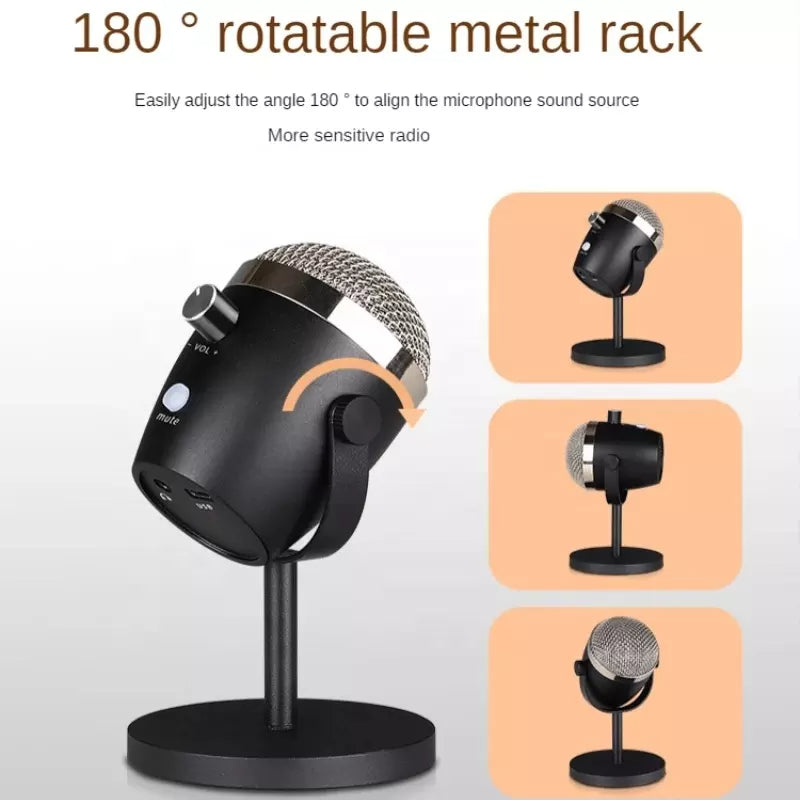 USB Condenser Microphone Intelligent Noise Reduction