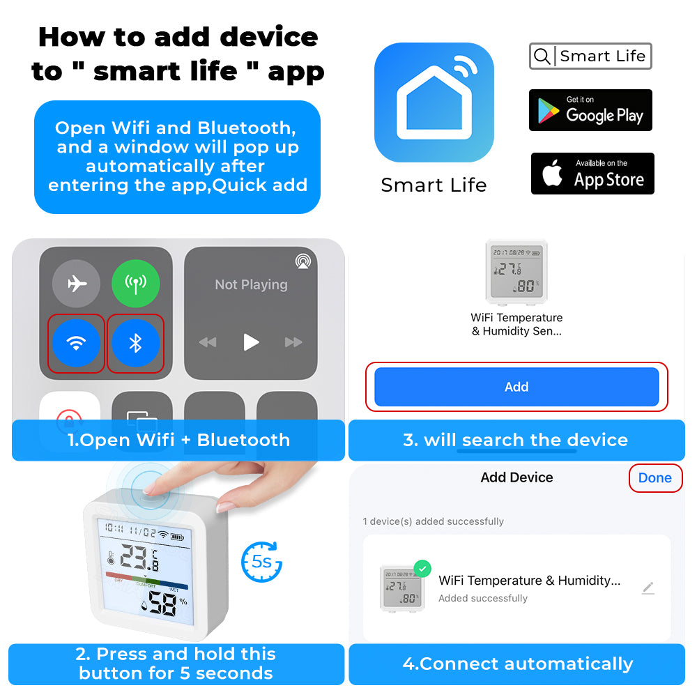 Smart Temperature and Humidity Sensor