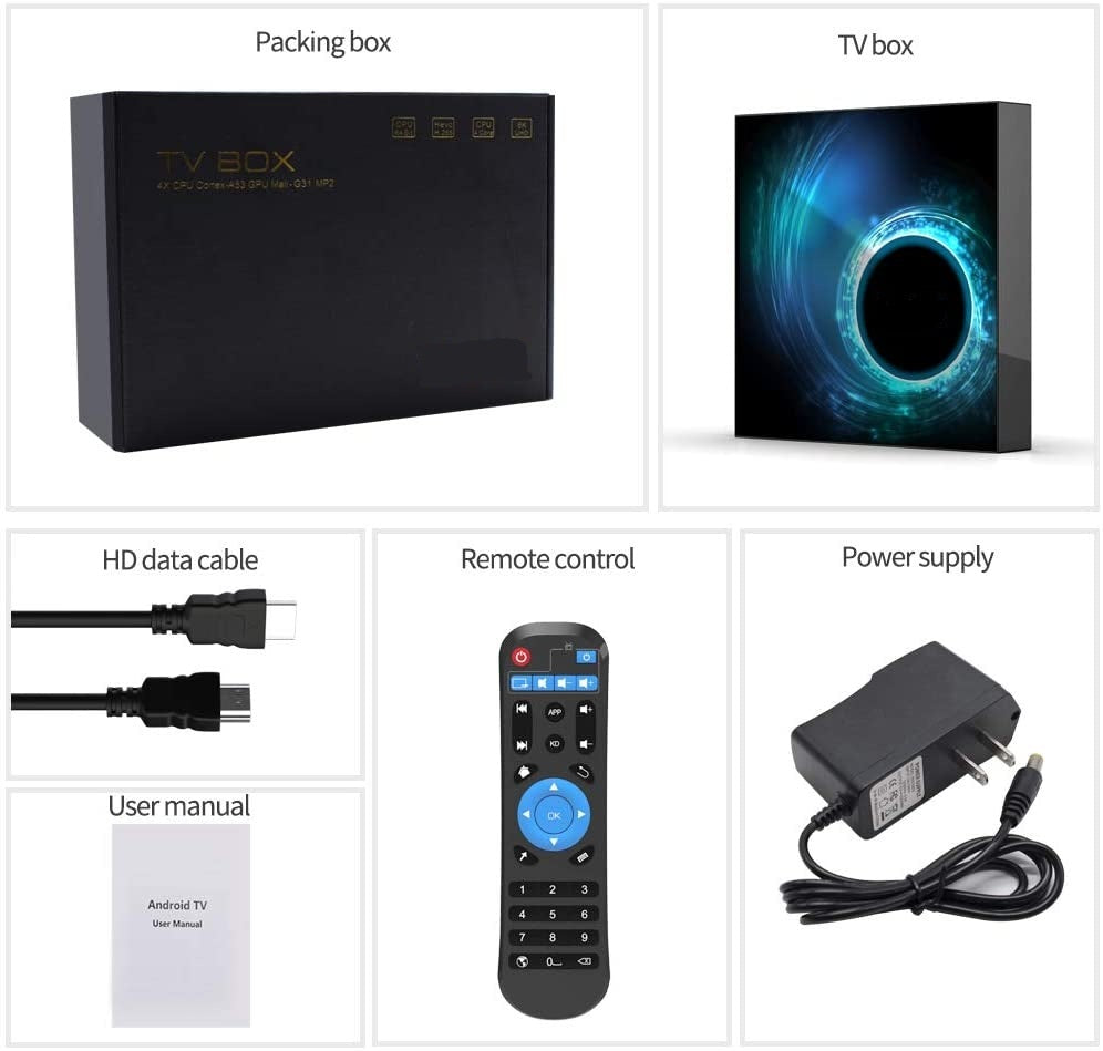 T95 Android Box 4K with Bluetooth, 4GB/32GB