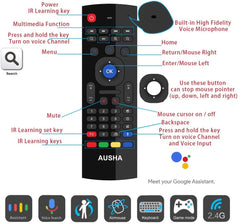 Smart Air Mouse Voice Remote with Keyboard