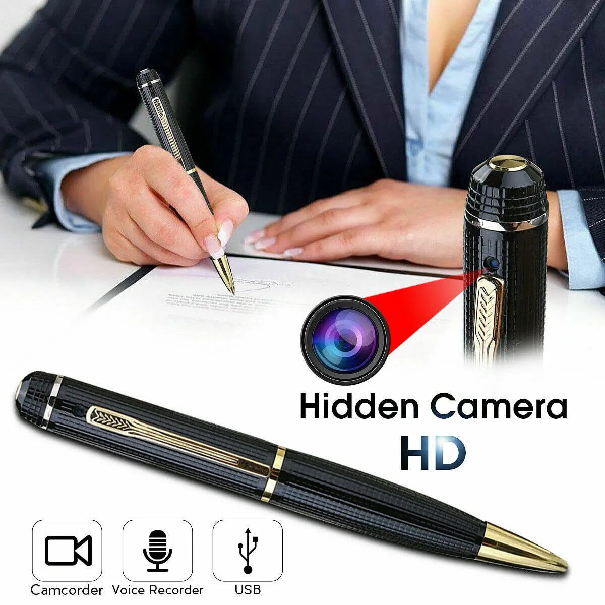 Spy Pen Hidden Camera Video and Audio Recording
