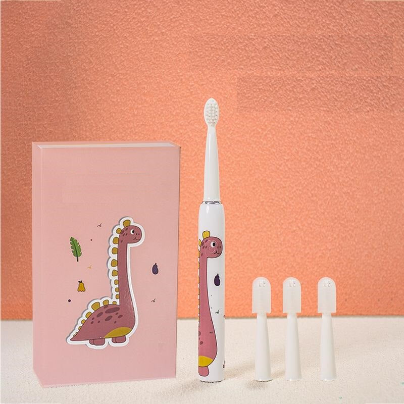 Child Electric Toothbrush with 4 Brush Heads & 3 Speed Modes